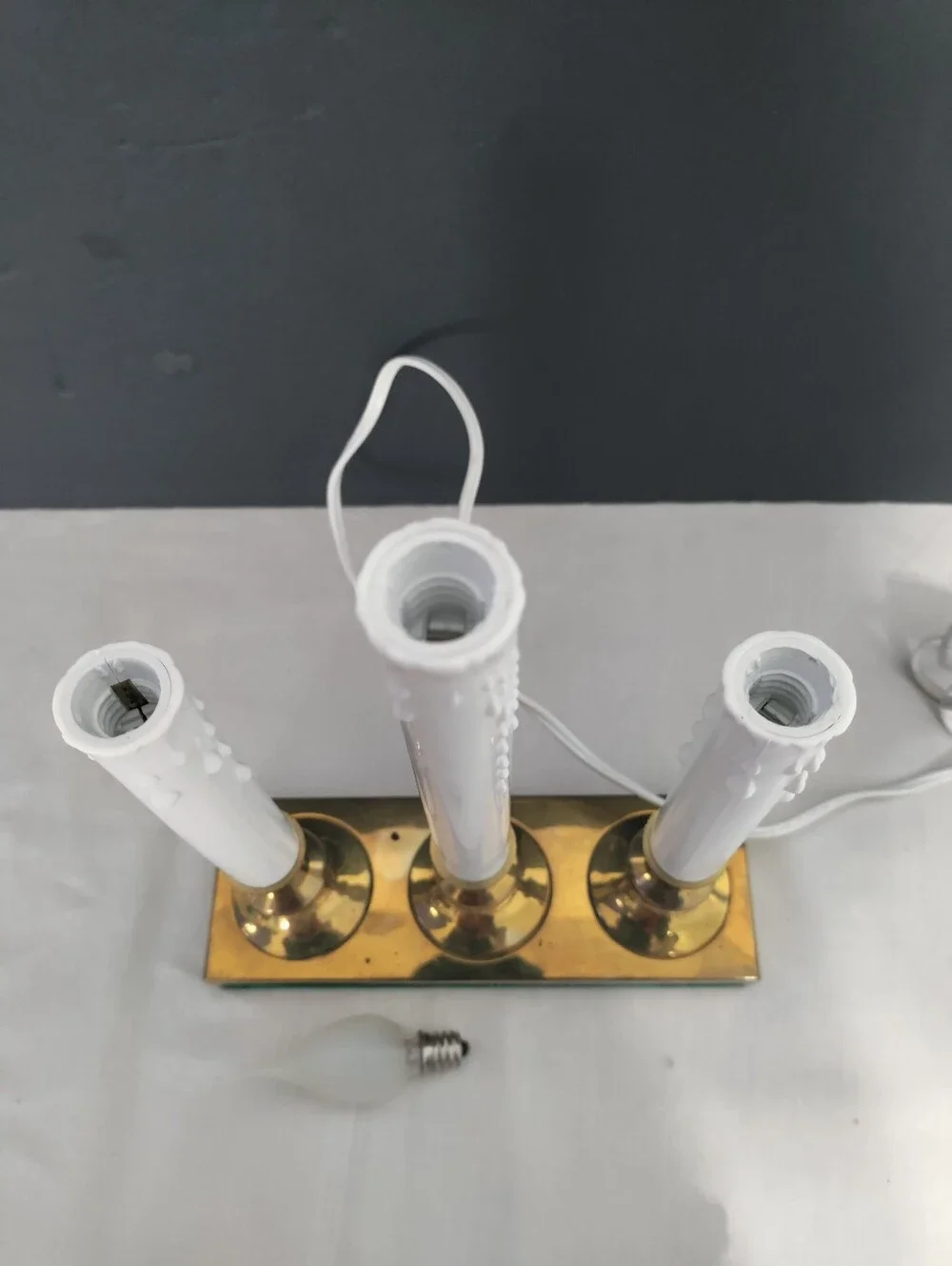 Kurt Adler Triple Electric Candelabra with Silicone Bulbs
